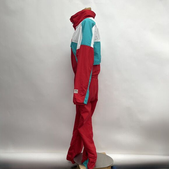 Alpine Designs Snow Suit Ski Jacket Red White Teal Green Large Gore-Tex Uni-sex - Picture 5 of 16